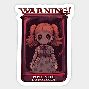 Haunted Doll - Do Not Open! Sticker